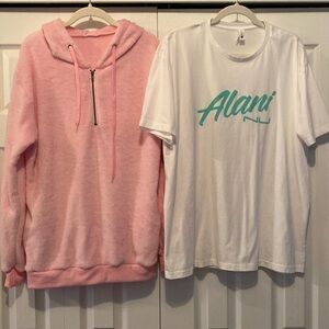 1/4 Zip Hoodie & Alani Ni T-Shirt